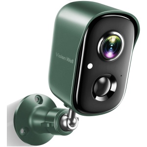 VISION WELL Wireless Outdoor 2K Battery Powered Waterproof Camera